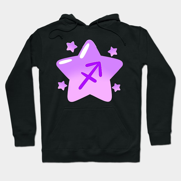 Astrological Sign Star - Sagittarius Hoodie by leashonlife